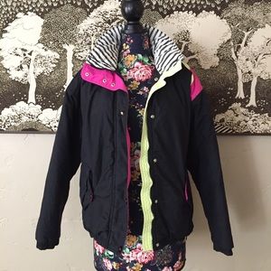 Vintage White Stag Ski Graphics Unisex Jacket